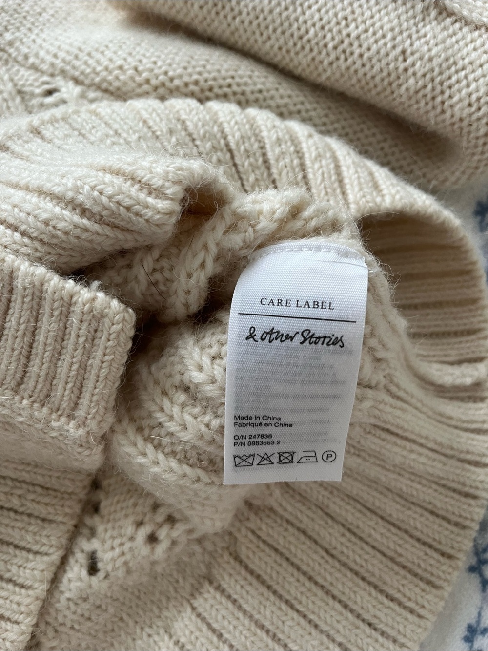 & Other Stories Floral Embroidery Knit Cardigna - Picture 4 of 5